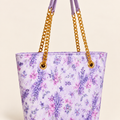 Floral Chain Tote Bag – Lavender