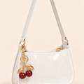 Women's Shoulder Bag with Cherry Charm