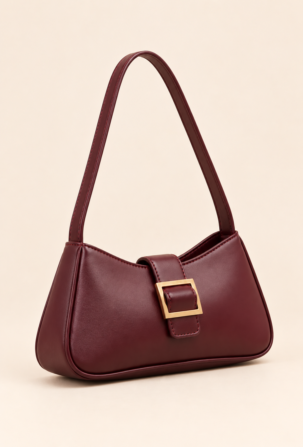 Square Buckle Shoulder Bag — Women's Shoulder Bag