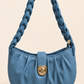 Braided Hobo Shoulder Bag – Royal Blue