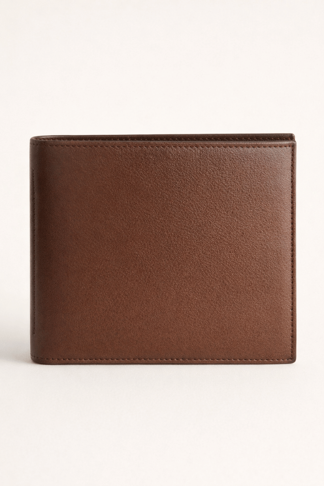 Classic Leather Wallet for Men – Premium Black & Brown Bi-Fold Wallet