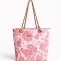 Premium Textured Mauve Tote Bag With Matching Wallet